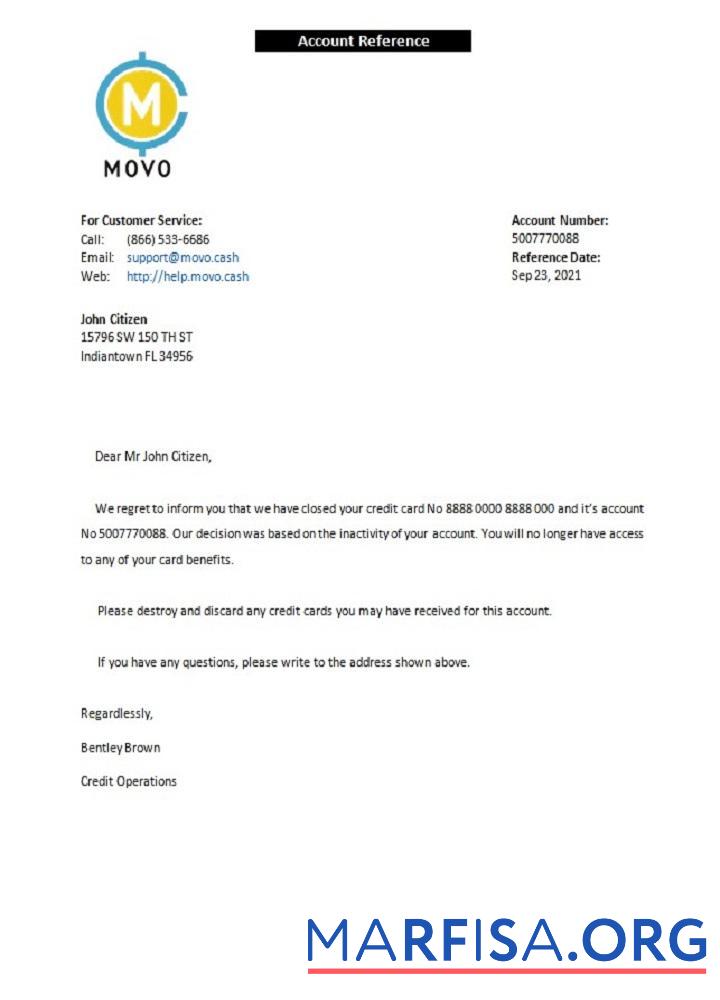 Downloadable USA Movo closure reference sample
